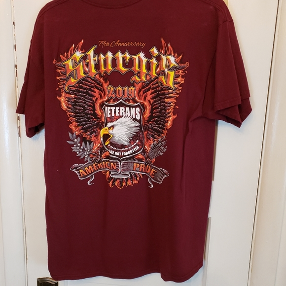 Sturgis Veterans Motorcycle Shirt Unisex - Picture 3 of 5